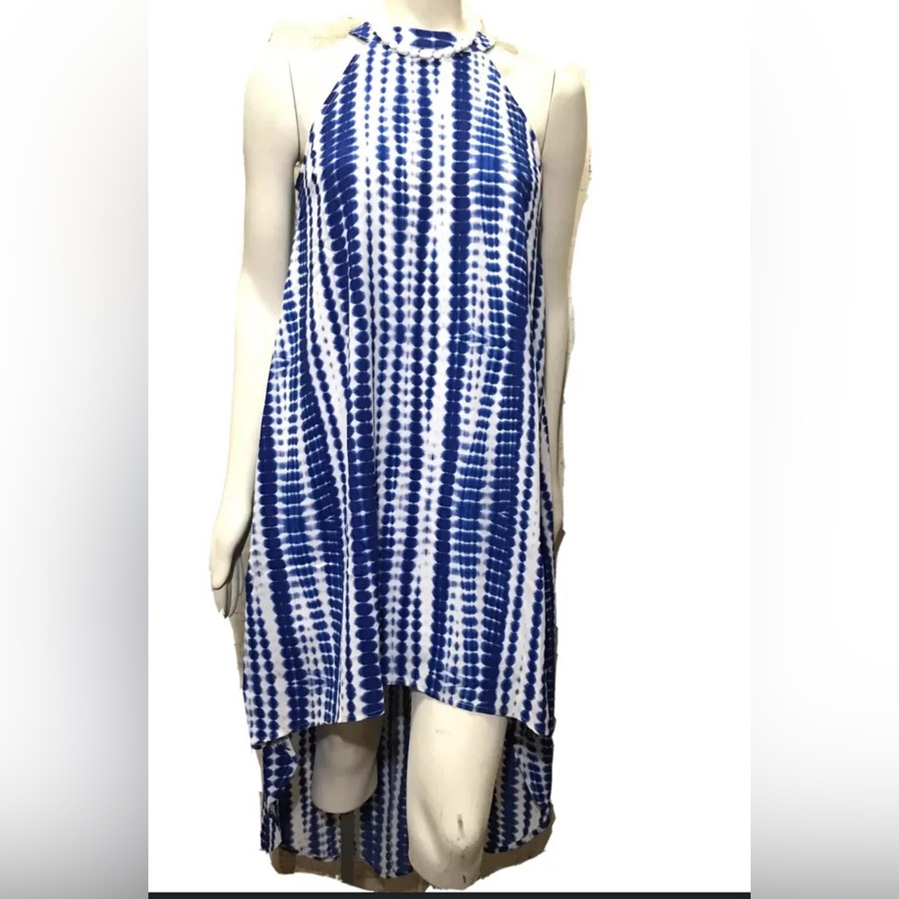 💯 Almost Famous Halter Tie Dye lined high low dress!🤩🤩